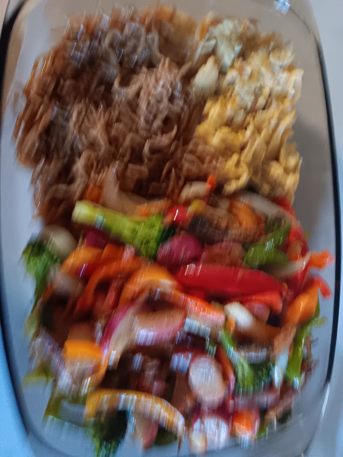 Stir Fry Vegetables, Fry Eggs, Konjack Noodles